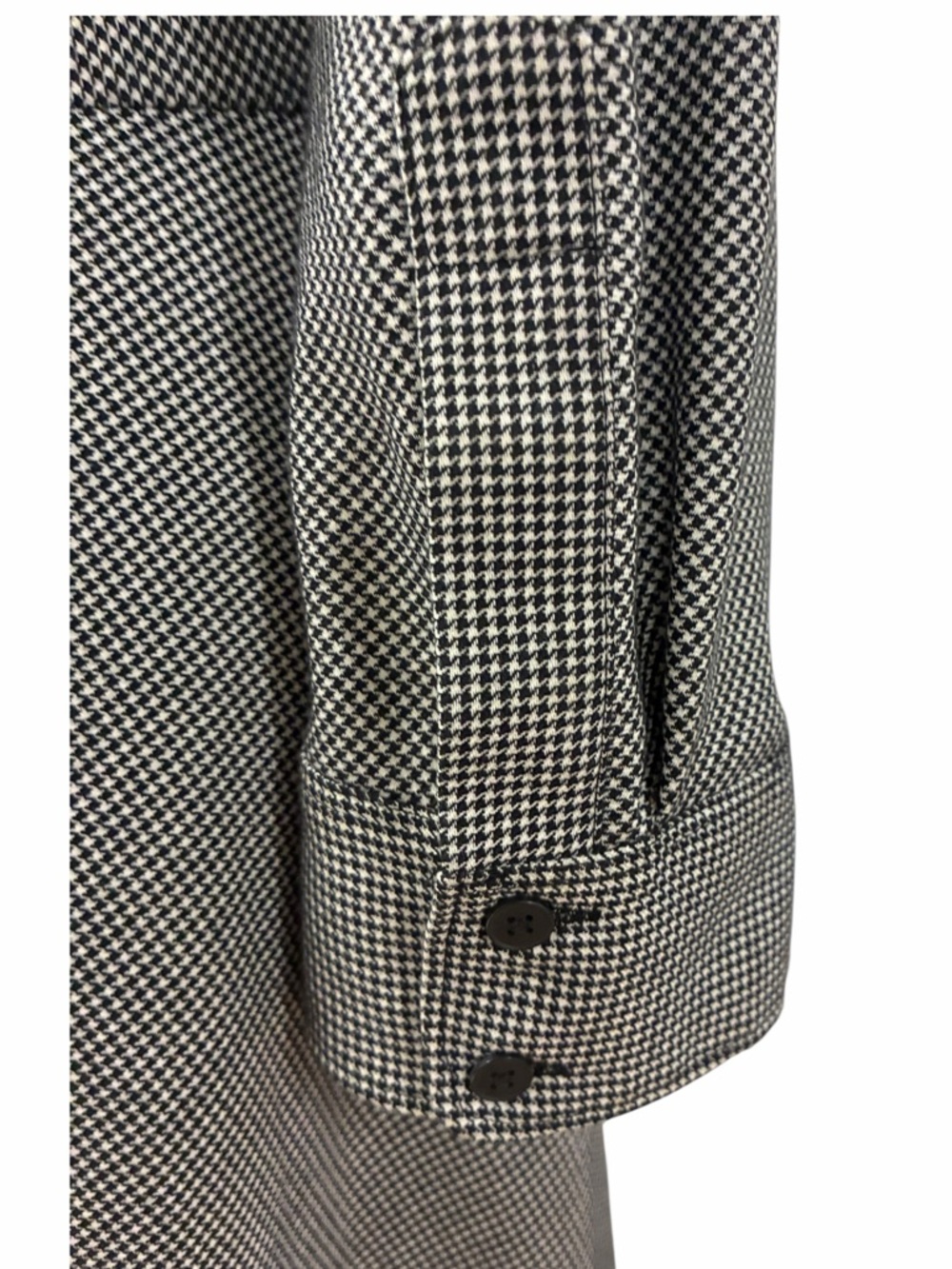 Women’s Vintage American Living Black & White Houndstooth Maxi Dress sz-14 - Picture 6 of 13